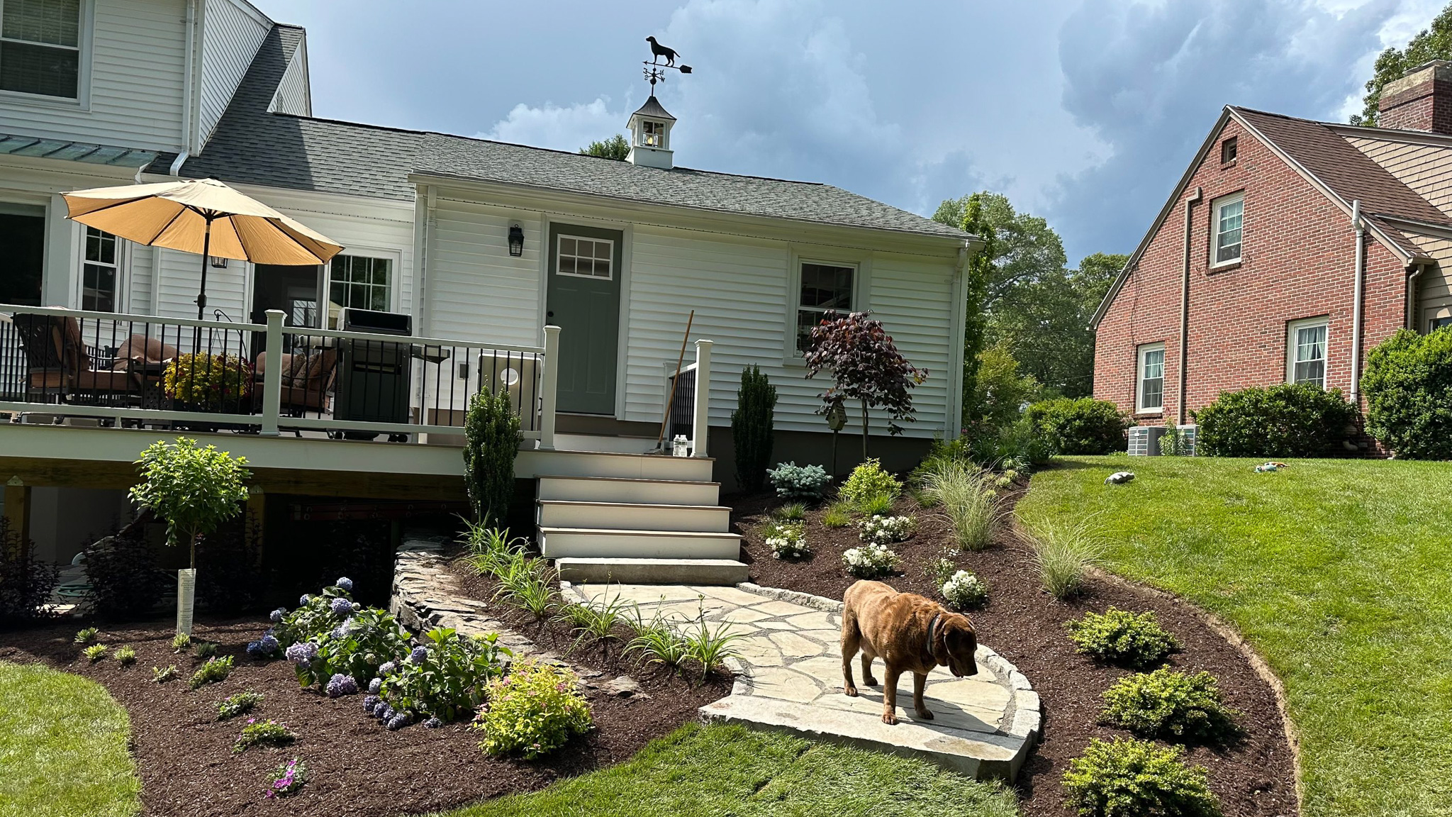 Beautiful landscaping by Bascombe